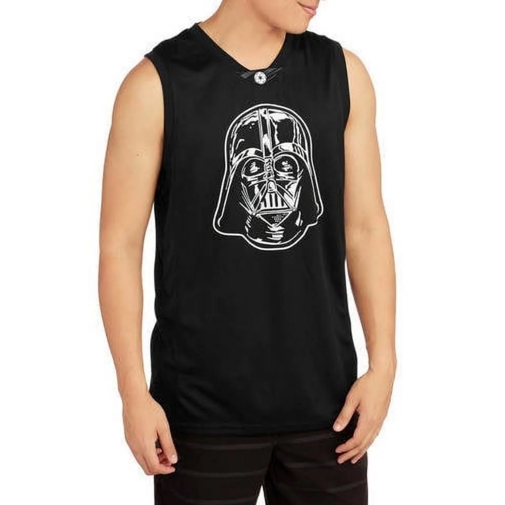 Disney Star Wars Darth‎ Vader Basketball  Jersey Tank Top Large